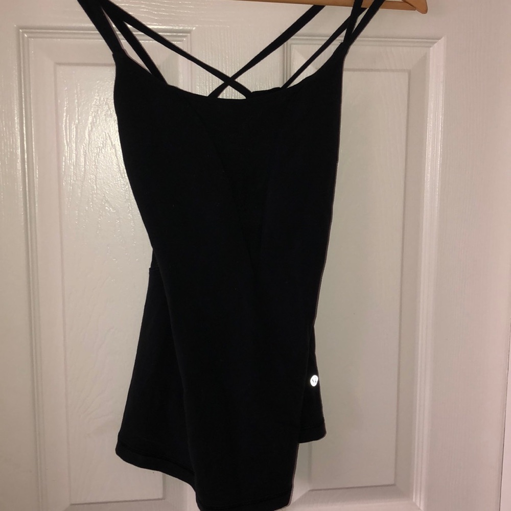 Size 8 Black Lululemon Exquisite Tank